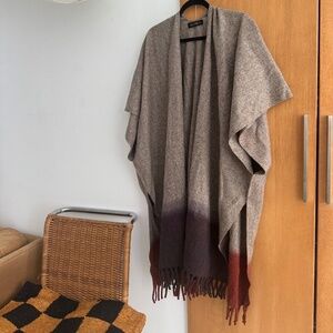 100% WOOL PONCHO